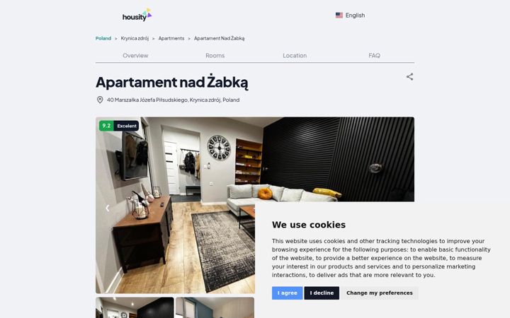 Screenshot of apartament-krynica.pl