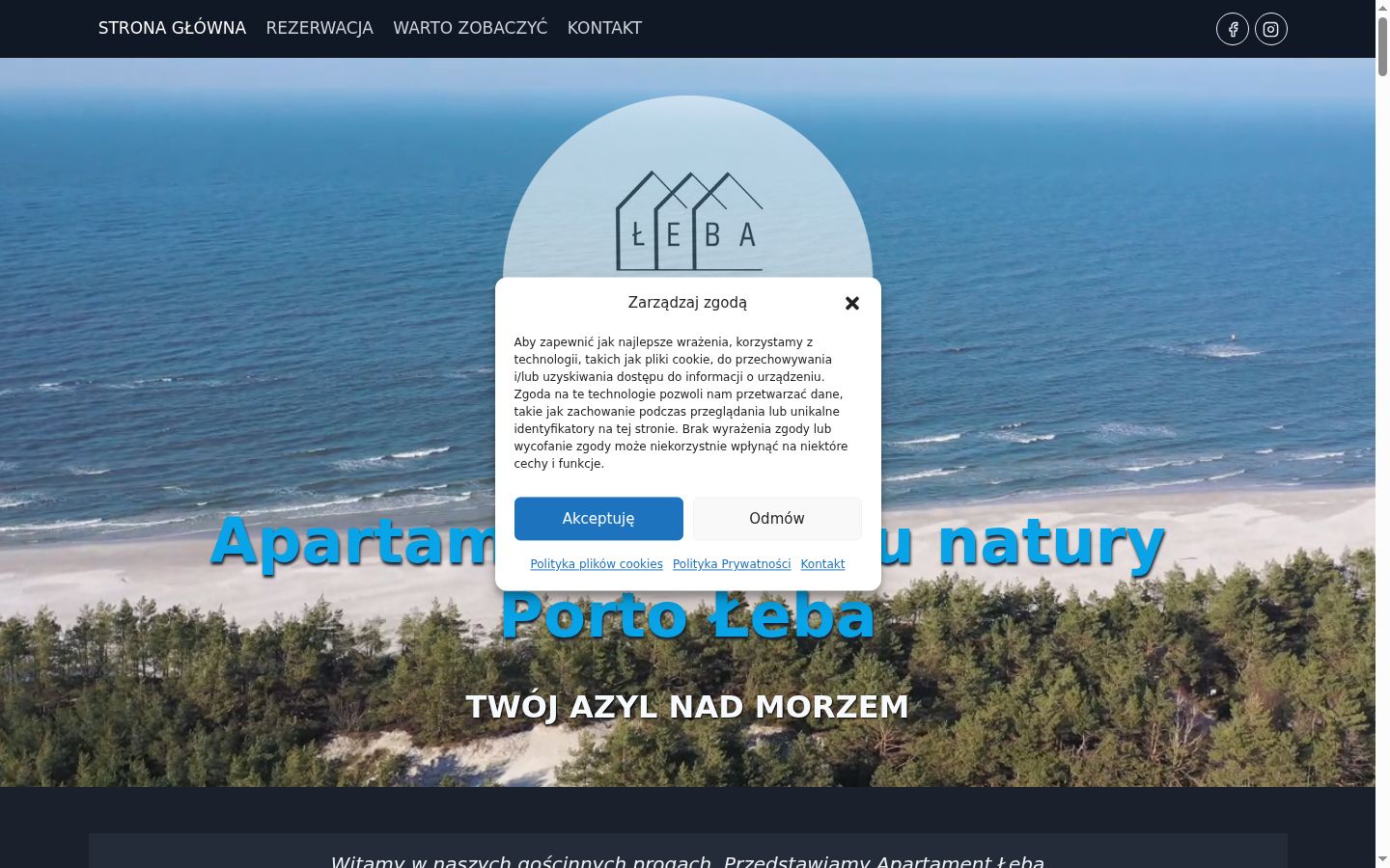 Screenshot tal-banner tal-kunsens muri qabel kwalunkwe interazzjoni