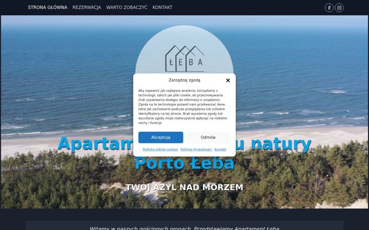 Screenshot of apartament-leba.pl