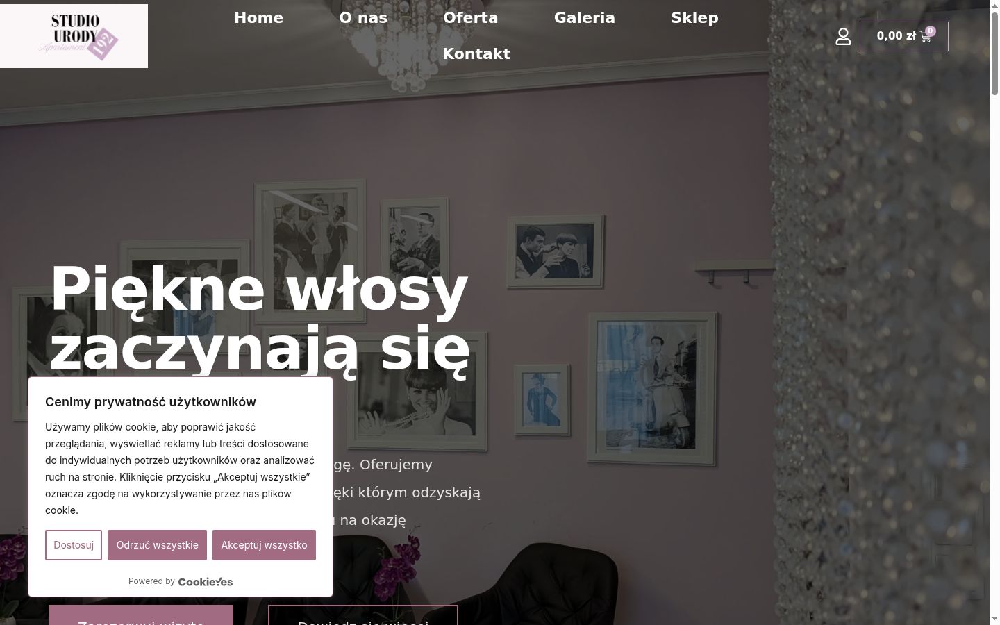Screenshot van de toestemmingsbanner zoals getoond vóór enige interactie