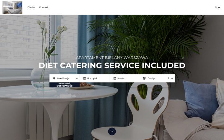 Screenshot of apartamentbielany.pl