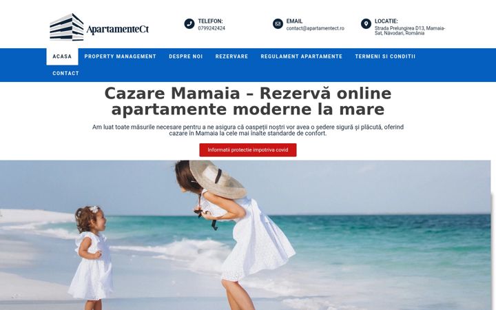 Screenshot ta' apartamentect.ro