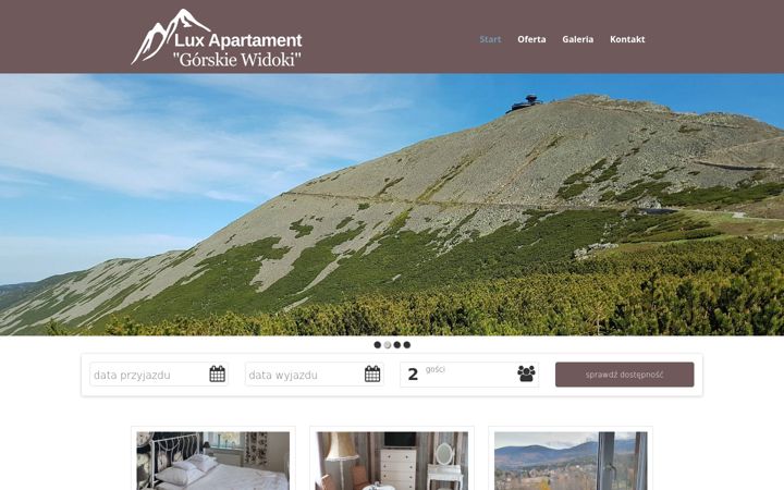 Screenshot of apartamentkarpacz.com