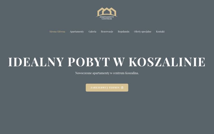 Screenshot ta' apartamentkoszalin.pl