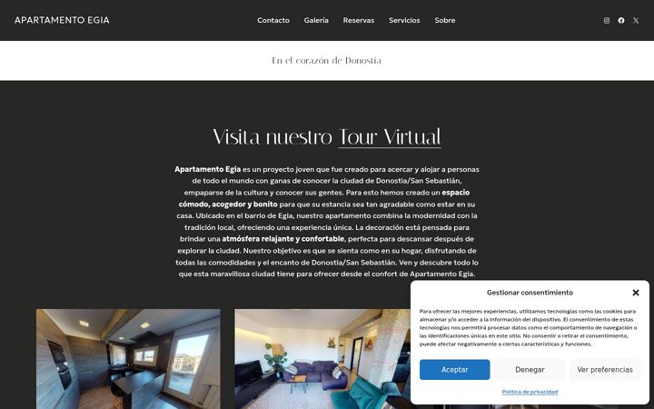 Screenshot του apartamentoegia.com