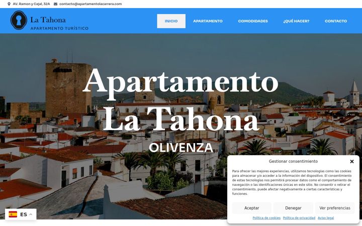 Screenshot του apartamentolacarrera.com