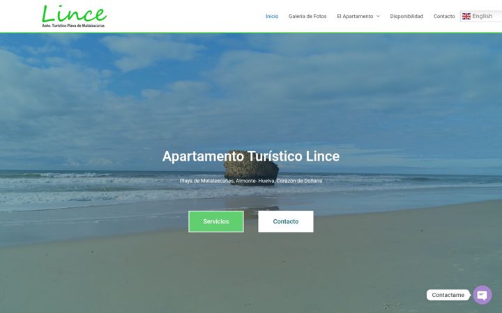 Screenshot ta' apartamentolince.es