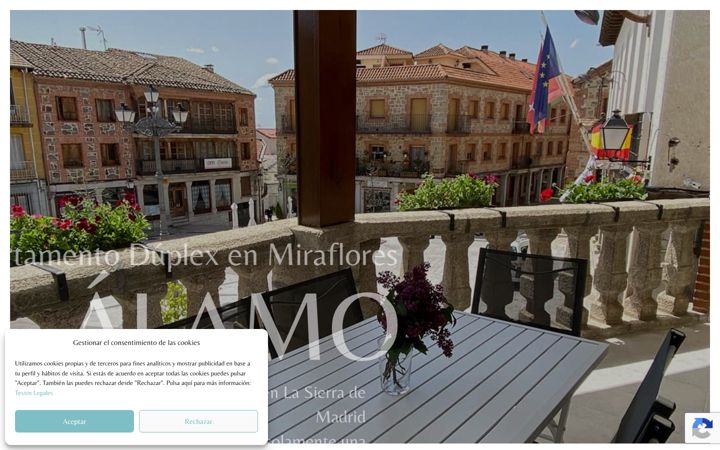Screenshot of apartamentomiraflores.com