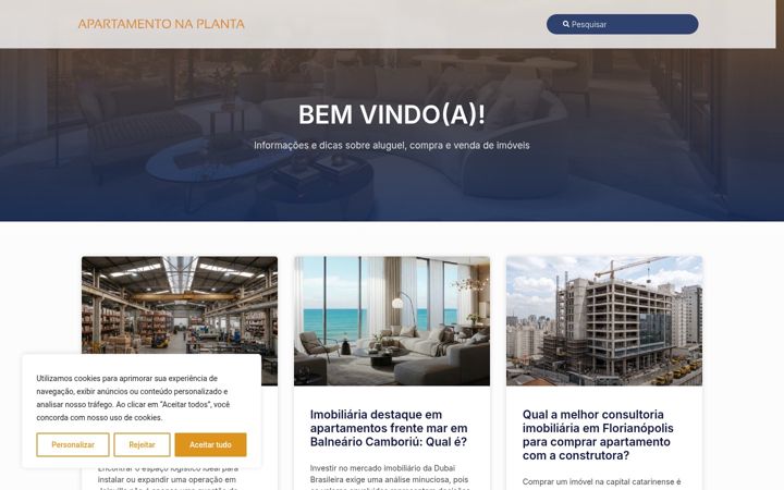 Screenshot of apartamentonaplanta.net