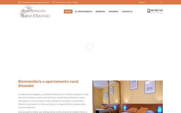 Screenshot του apartamentoruralelizondo.com