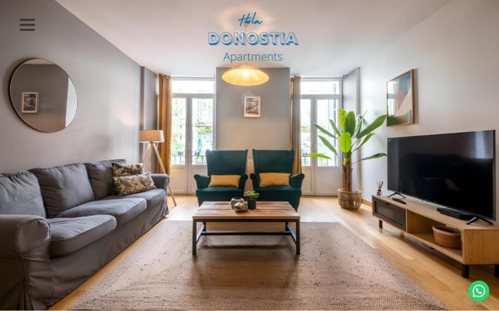 Screenshot του apartamentos-donostia.com