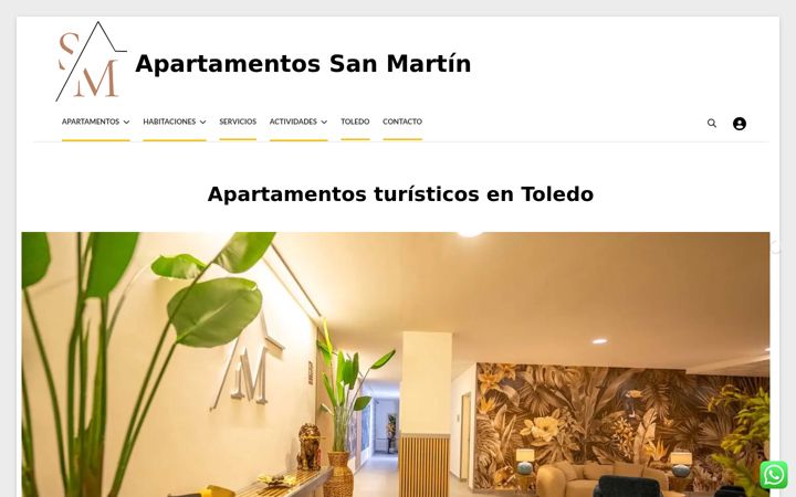 Screenshot of apartamentos-sm.es