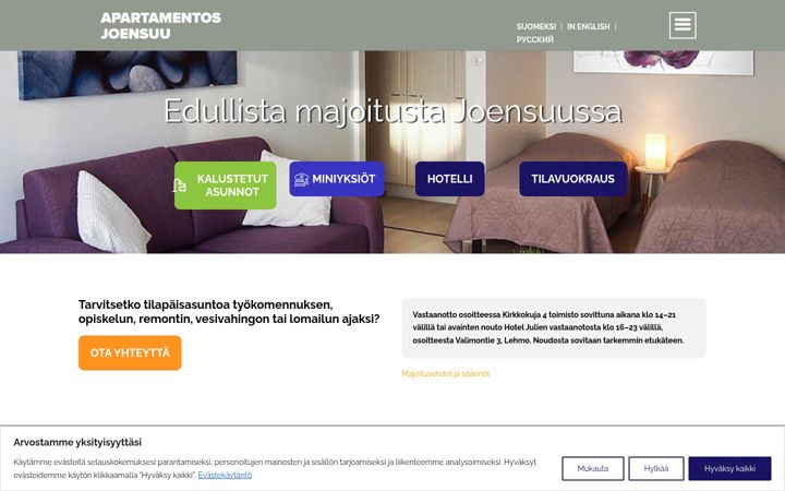 Screenshot of apartamentos.fi