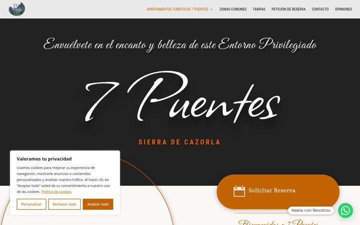 Screenshot του apartamentos7puentesierracazorlasl.com