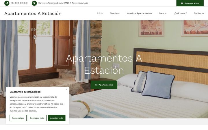 Screenshot of apartamentosaestacion.com