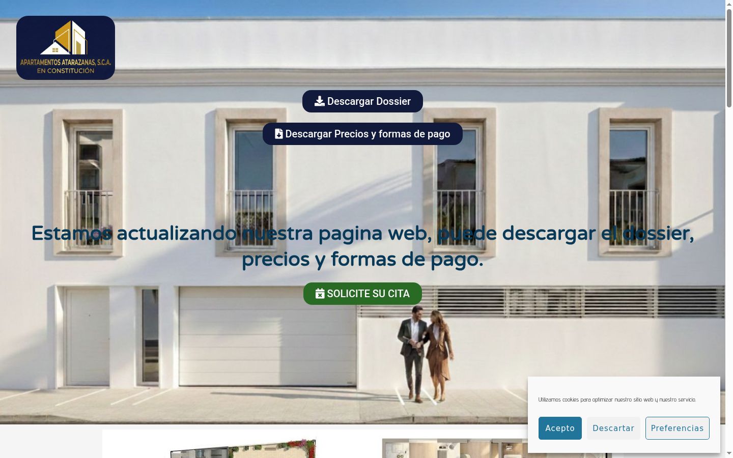 Snimka zaslona bannera za privolu prikazanog prije bilo kakve interakcije