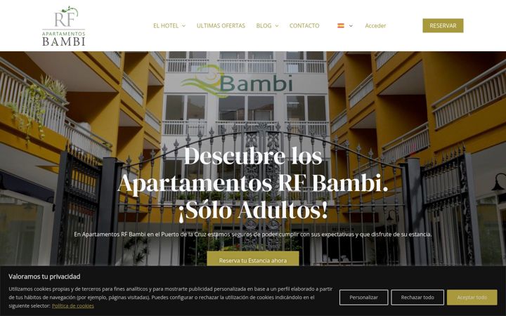 Screenshot von apartamentosbambi.com