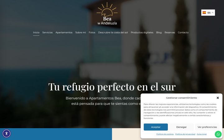 Screenshot von apartamentosbea.com