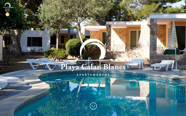 Ekrano kopija apartamentoscalanblanes.com
