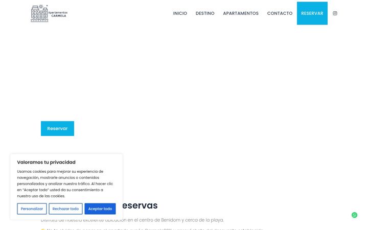 Screenshot von apartamentoscarmela.es