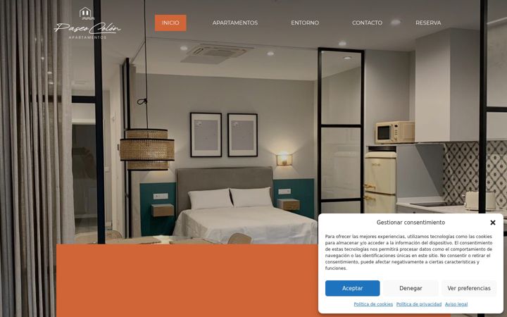 Ekrano kopija apartamentoscolonfoz.com