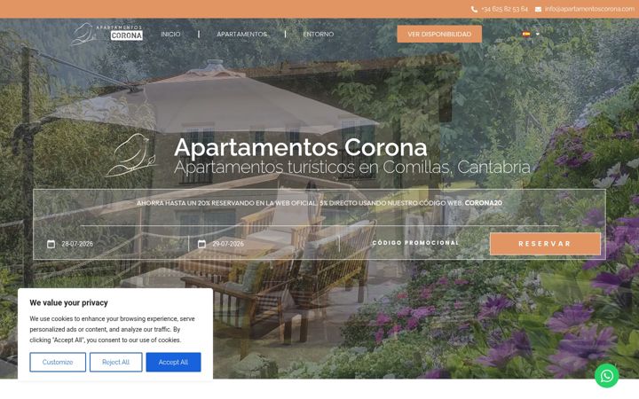 Screenshot of apartamentoscorona.com