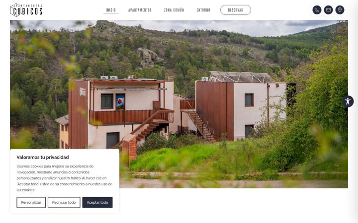 Screenshot of apartamentoscubicos.com