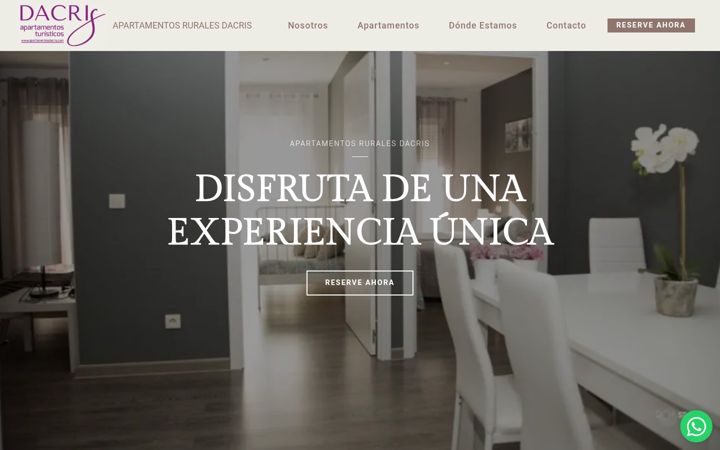 Screenshot of apartamentosdacris.com