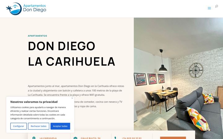 Screenshot of apartamentosdondiego.com