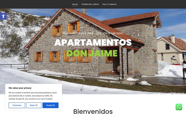 Screenshot of apartamentosdonjaime.com