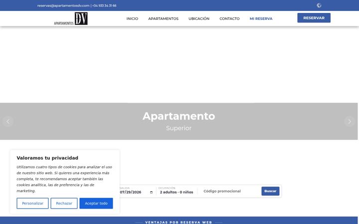 Screenshot of apartamentosdv.com