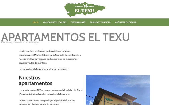 Screenshot ta' apartamentoseltexu.com