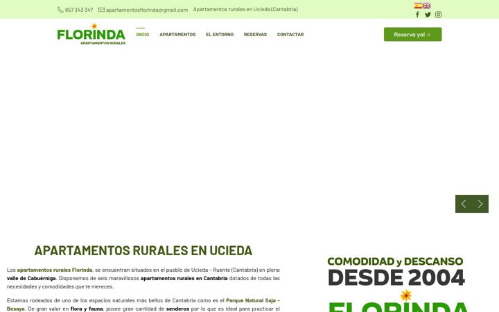Screenshot of apartamentosflorinda.com