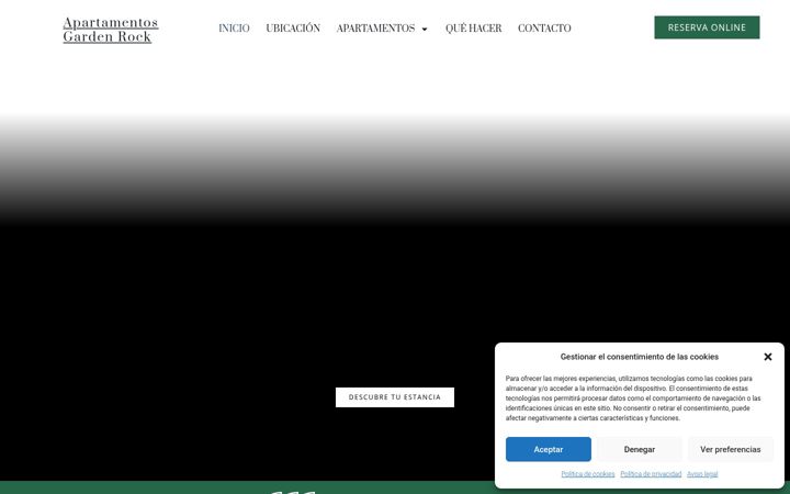 Screenshot του apartamentosgardenrock.com