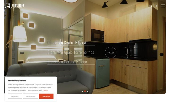 Snimka zaslona za apartamentosgibralfaro.com