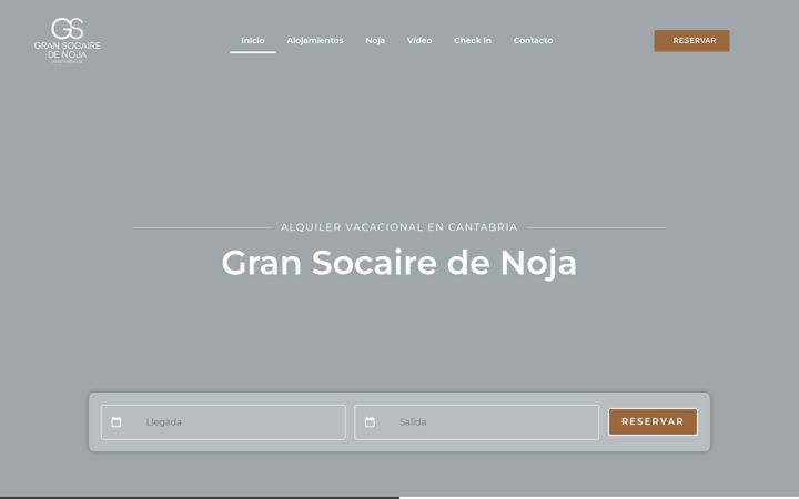 Screenshot του apartamentosgransocairedenoja.com