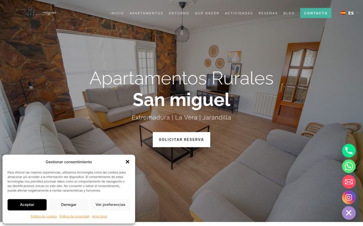 Snimka zaslona za apartamentosjarandillavera.com