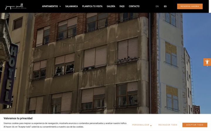 Snimka zaslona za apartamentosjsecall.com
