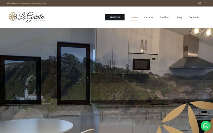 Screenshot ta' apartamentoslagarita.es