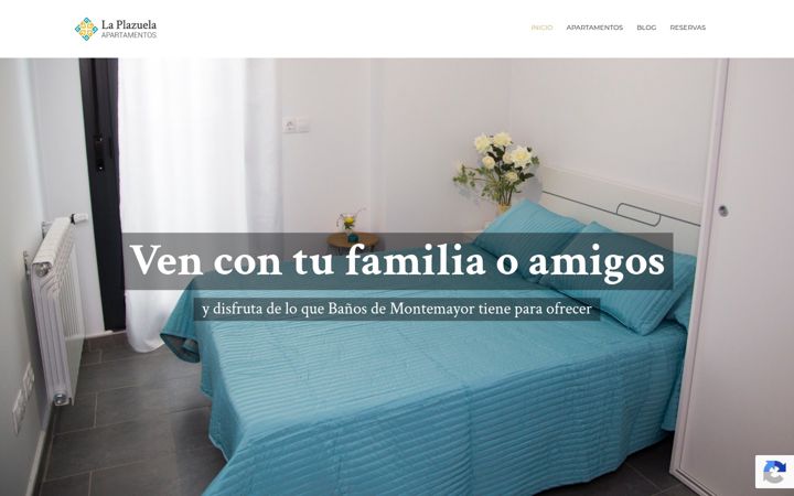 Zrzut ekranu apartamentoslaplazuela.com