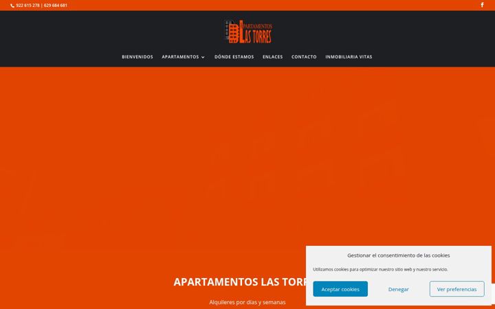 Capture d'écran de apartamentoslastorrestaco.com