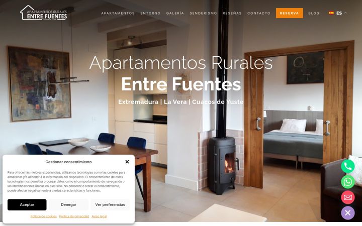 Screenshot ta' apartamentoslaverayuste.com