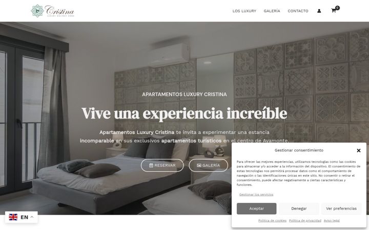 Képernyőkép: apartamentosluxurycristina.com