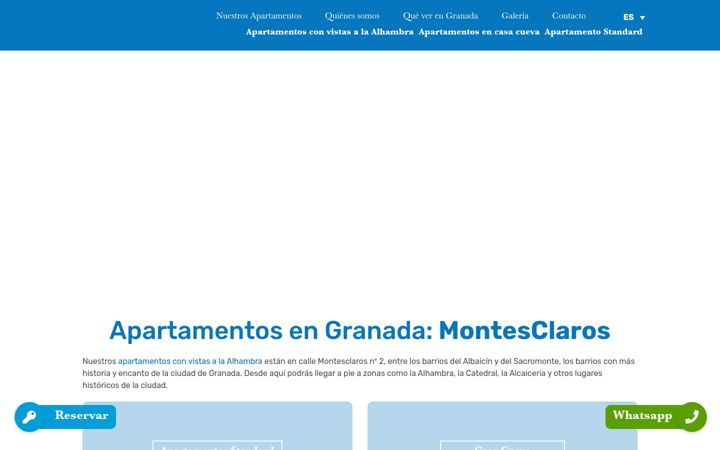 Screenshot of apartamentosmontesclaros.com