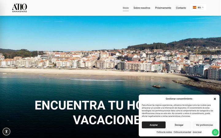 Skjermbilde av apartamentosotombo.com