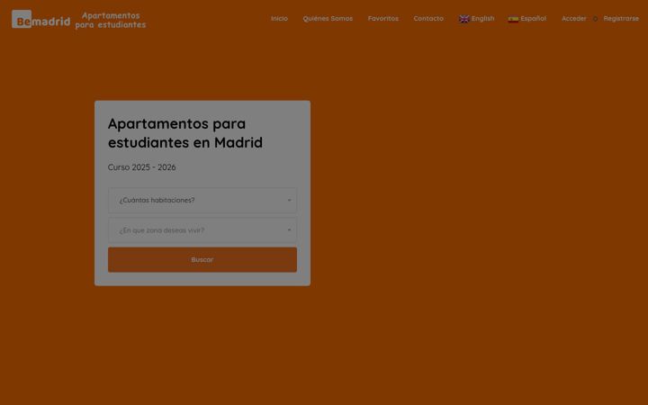 Skjermbilde av apartamentosparaestudiantes.com