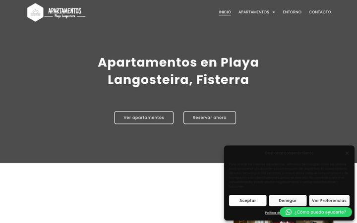 Skjermbilde av apartamentosplayalangosteira.com