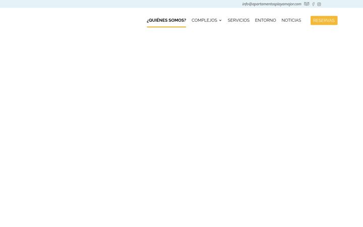 Screenshot of apartamentosplayamajor.com