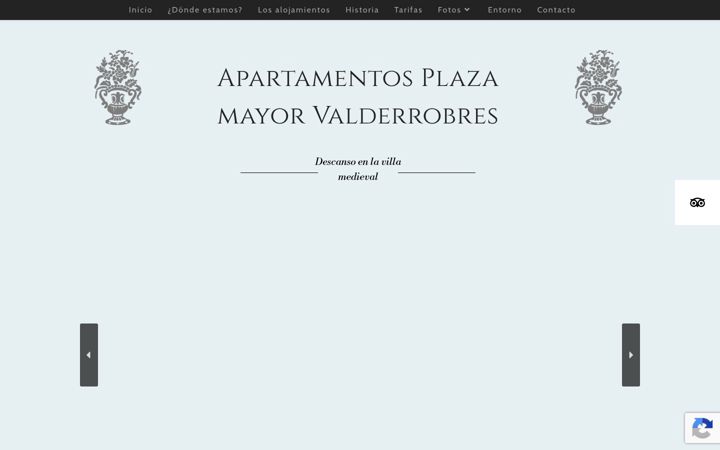 Screenshot of apartamentosplazavalderrobres.com