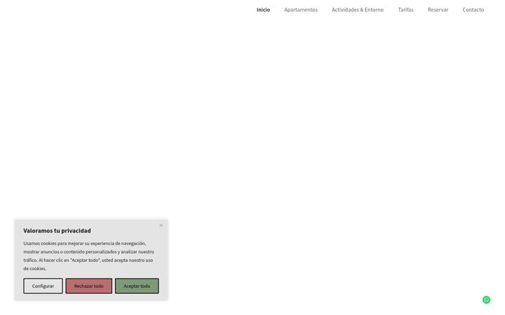 Screenshot of apartamentosquintanilla.com